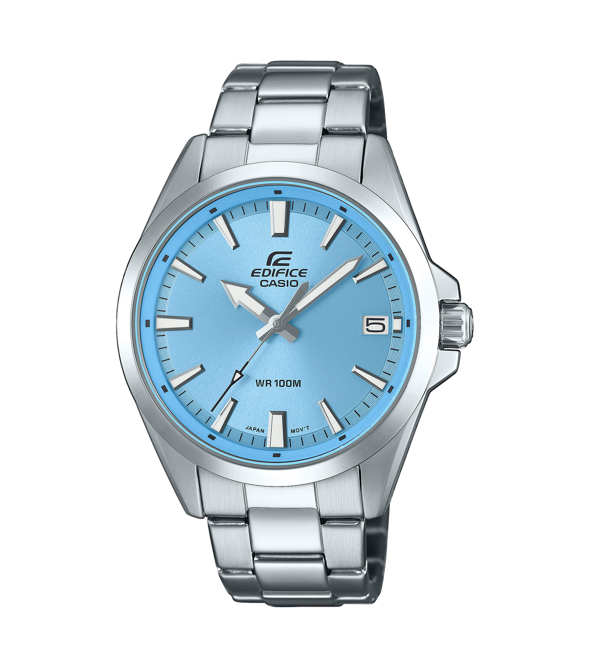 Edifice I 3-Zeiger Herrenuhr I hell-blau I EFV-100