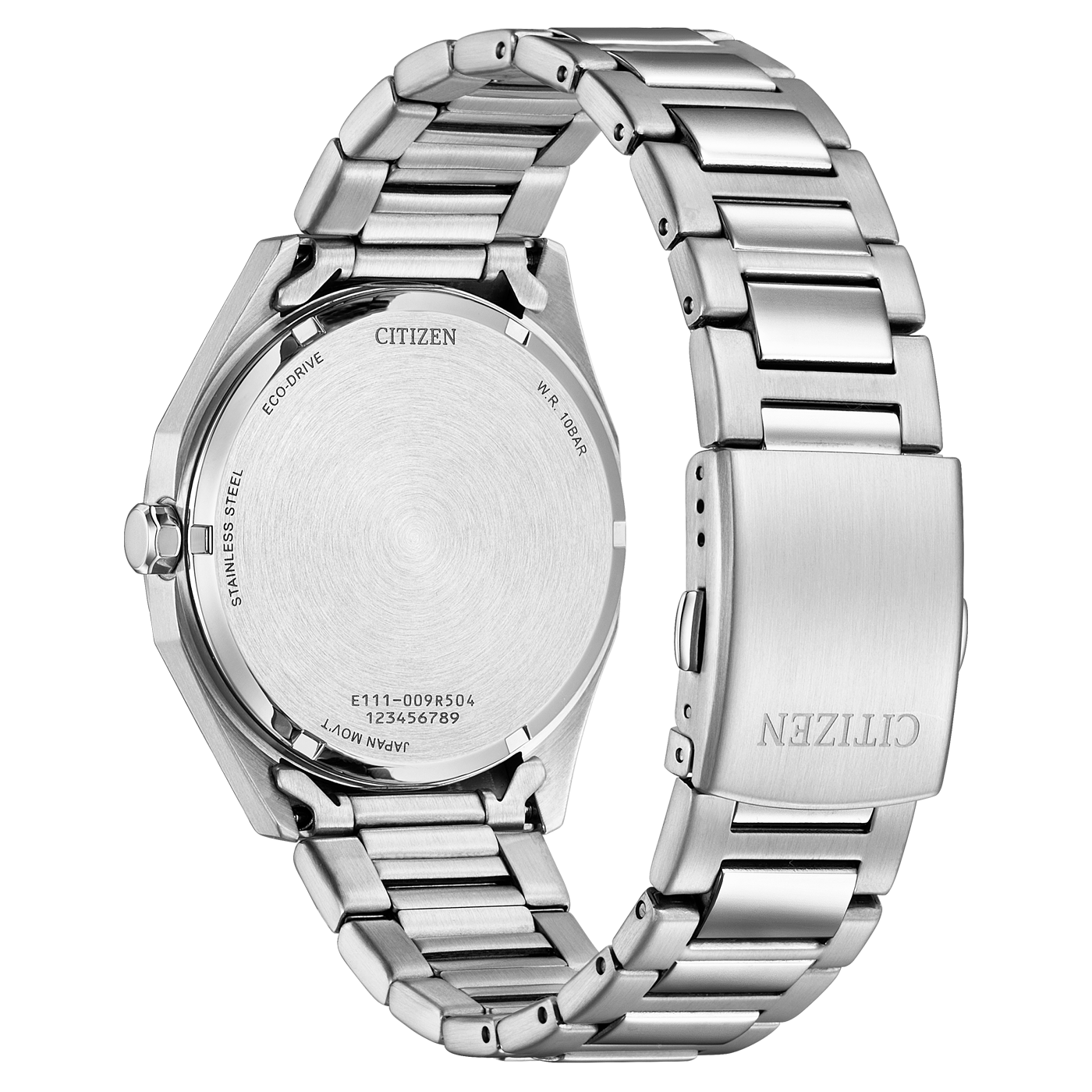 Citizen BM7631-52E Rückseite mit verschraubtem Edelstahlboden