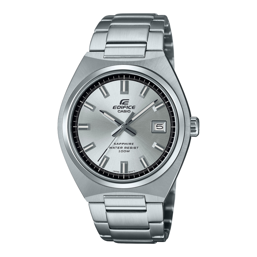 Casio Edifice EFB-109D-7AV Produktansicht mit Saphirglas und Edelstahlgehäuse