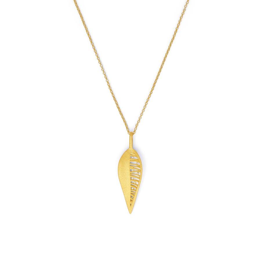 Kette mit Anhänger I Feder I 925 I 60cm