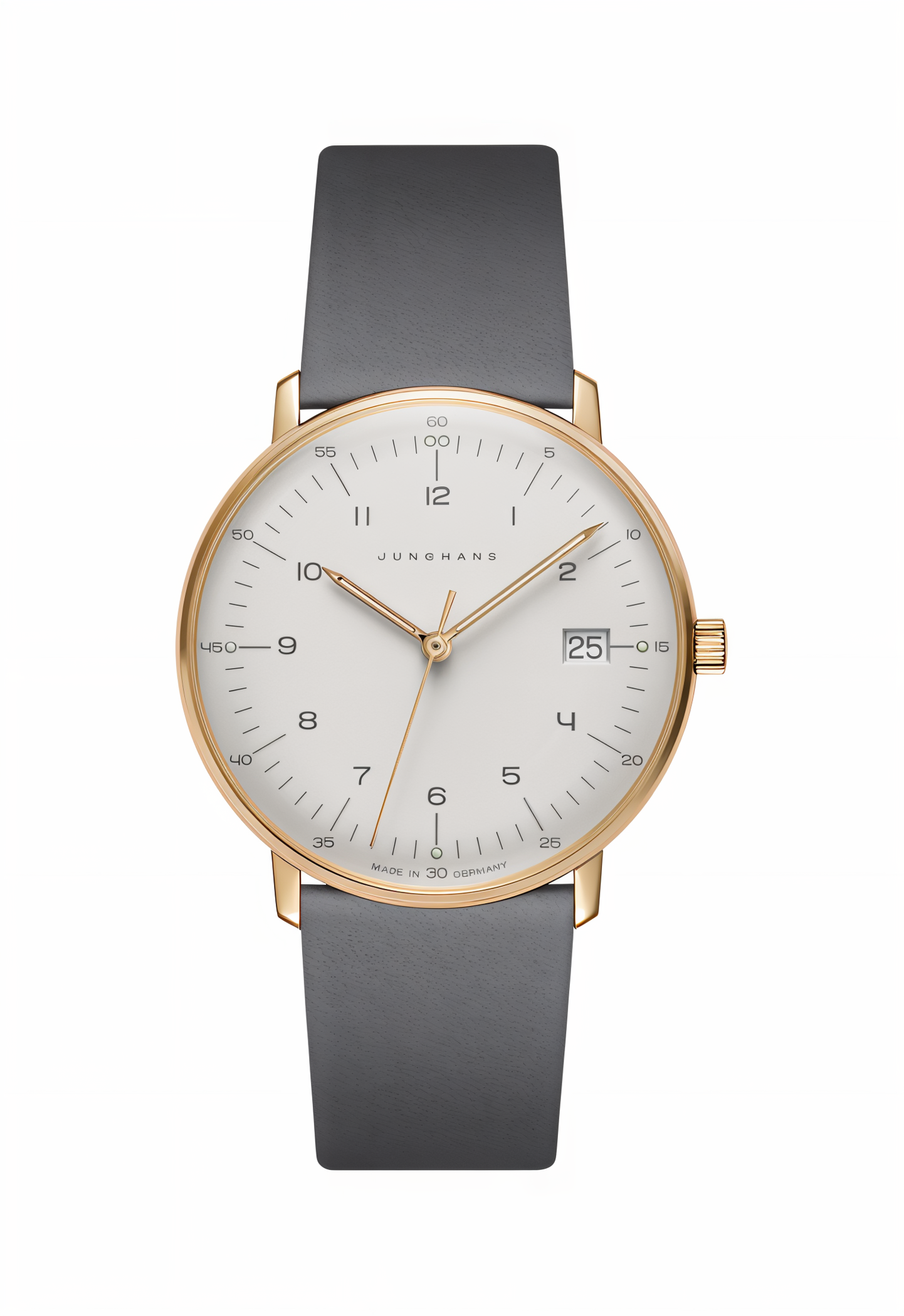 Junghans Max Bill Damen Uhr mit Edelstahlgehäuse und Lederarmband