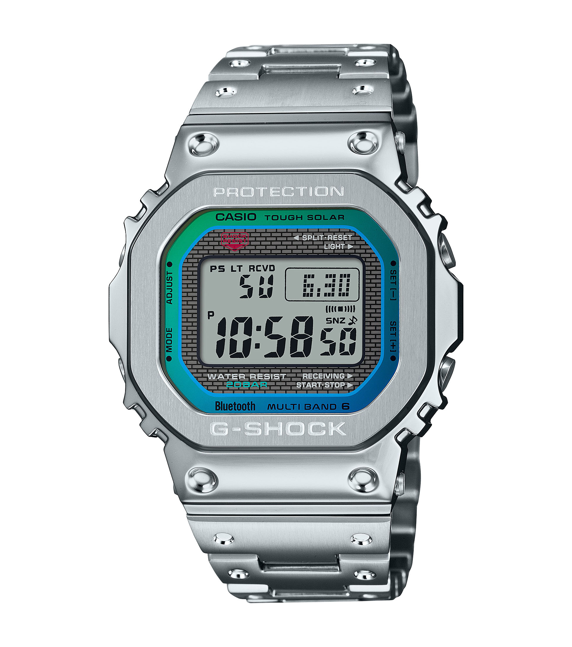 G-Shock GMW-B5000PC-1ER – Regenbogen-Edition G-Shock GMW-B5000PC-1ER mit Regenbogendesign und Edelstahlgehäuse
