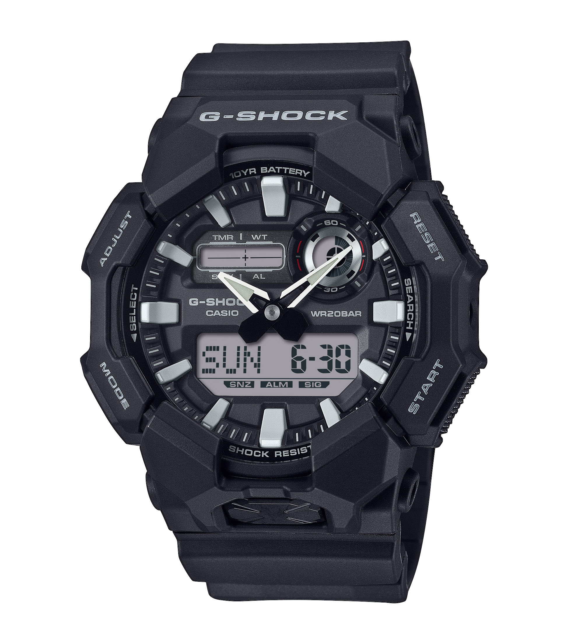 G-SHOCK GA-010-1AER analog-digital Uhr mit biobasiertem Resin-Gehäuse