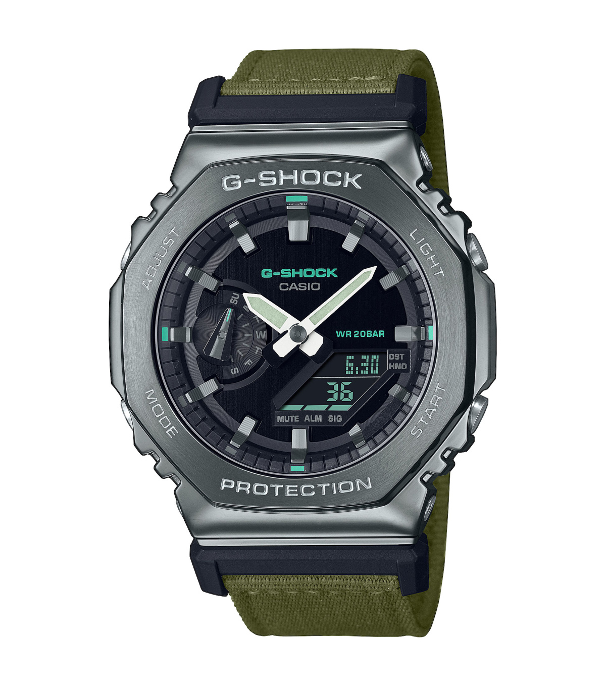 G-Shock I Octagon I Textil I Steel-Green