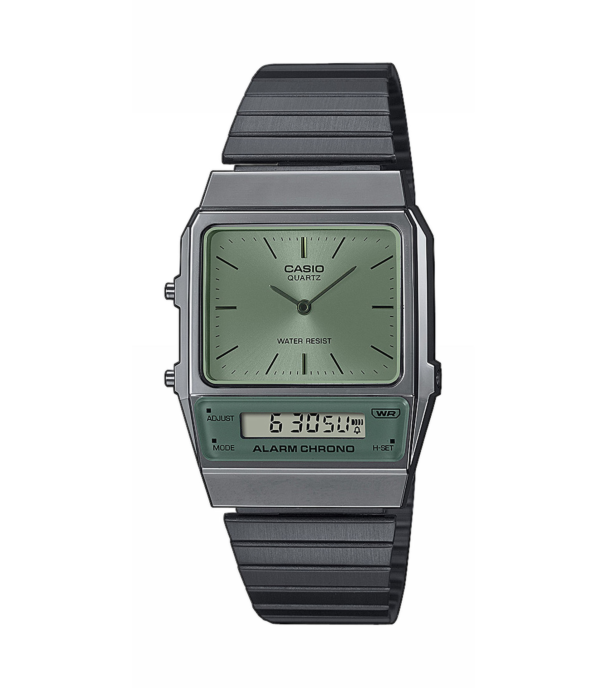 Casio Vintage I Edgy Collection I green-anthrazit