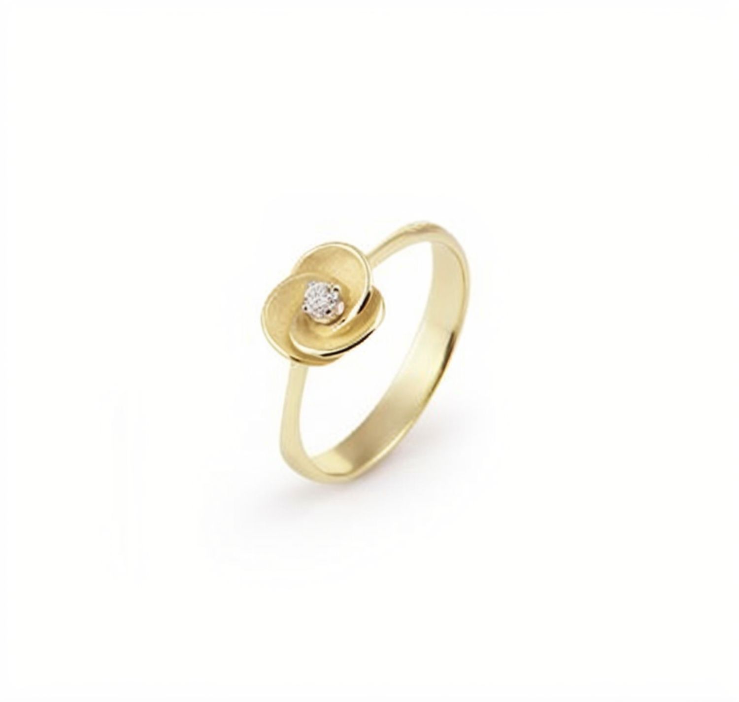 Ring mit Brillant 750 Weißgold Ring mit Brillant 750 Weißgold