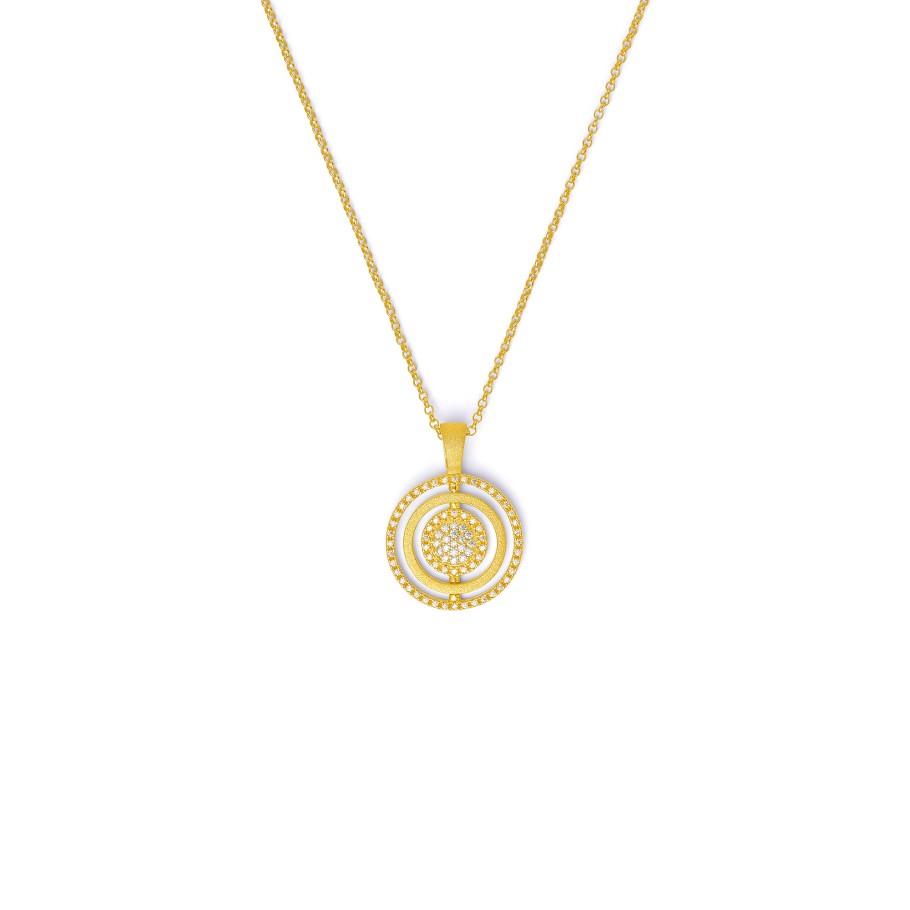 Kette mit Anhänger I 925 I Zirkonia I 60cm