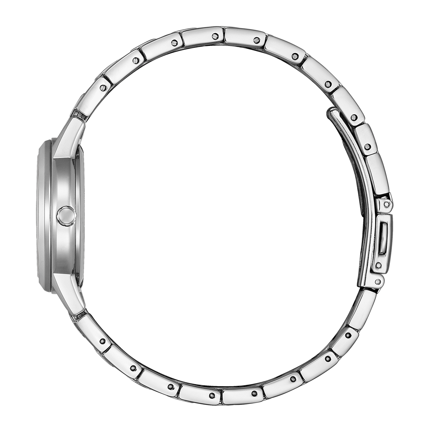 Citizen Damenuhr FE1241-71Z Modern Dress – Seitliche Ansicht Die seitliche Ansicht der Citizen Damenuhr FE1241-71Z Modern Dress zeigt das schlanke, silberfarbene Edelstahlgehäuse und das filigrane Armband. Das pastellrosa Zifferblatt und die klare Linienführung unterstreichen das elegante, moderne Design dieser Dam